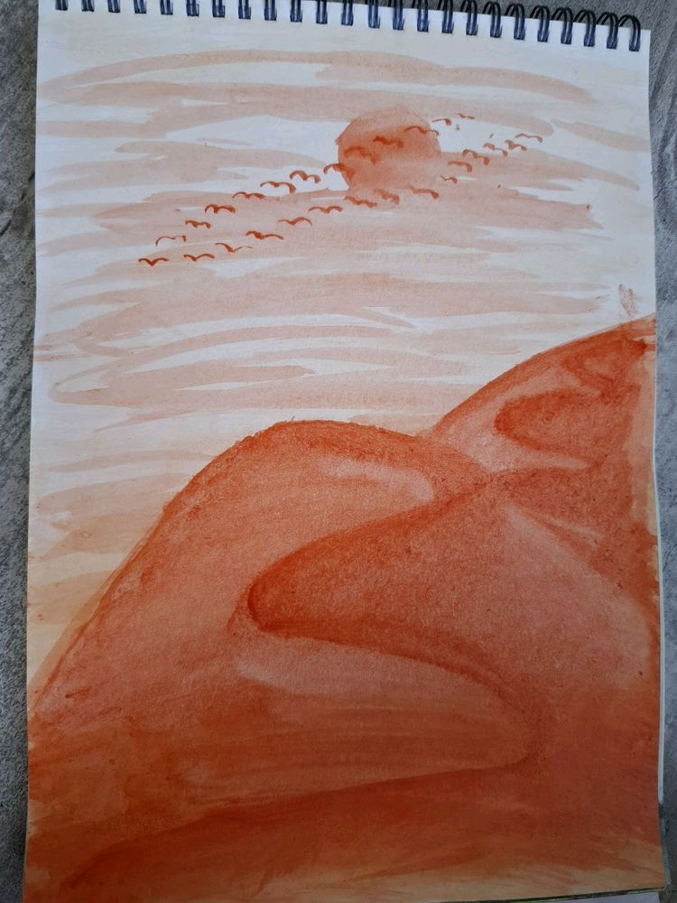 Рисунок одним цветом