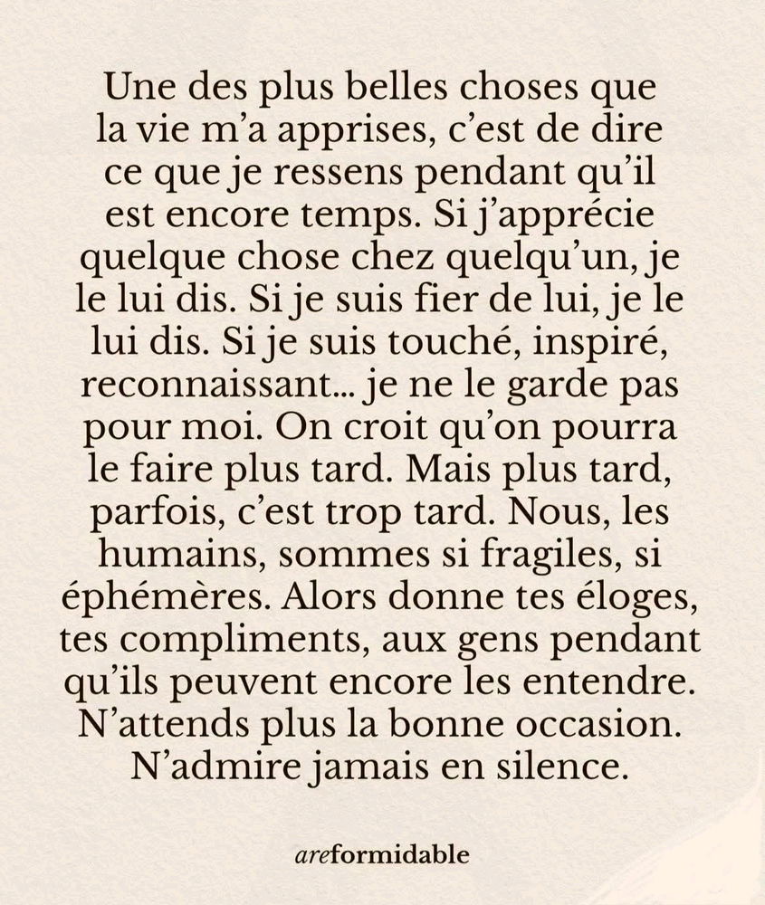 Mettre en avant la lumière d'autrui...