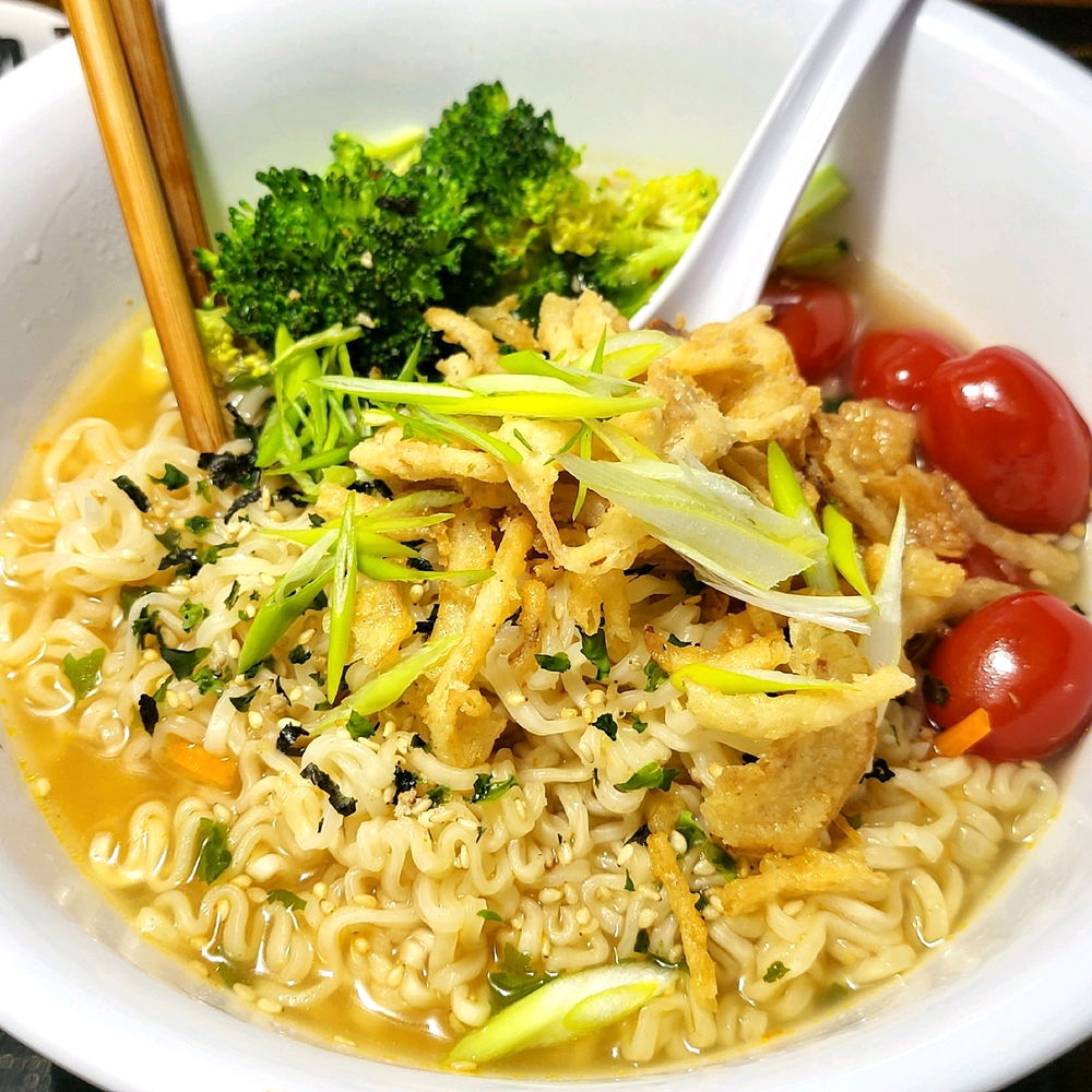 Dinner last night. Ramen again.