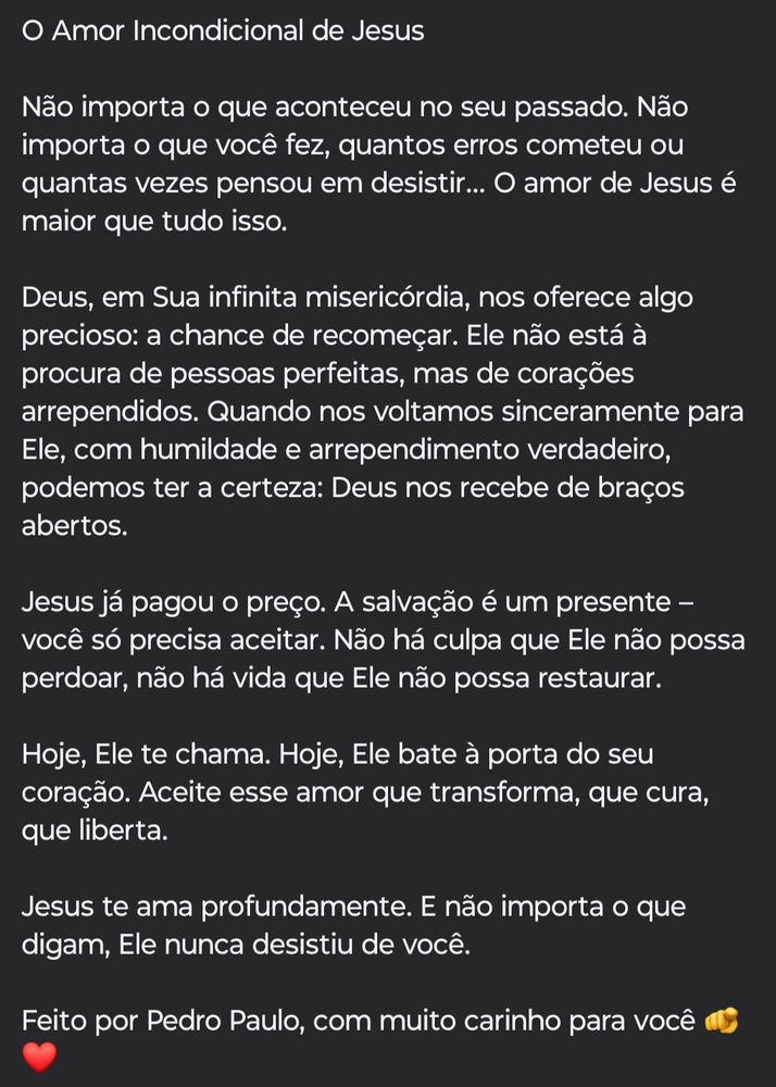 Feito com muito carinho para você 🫵❤️