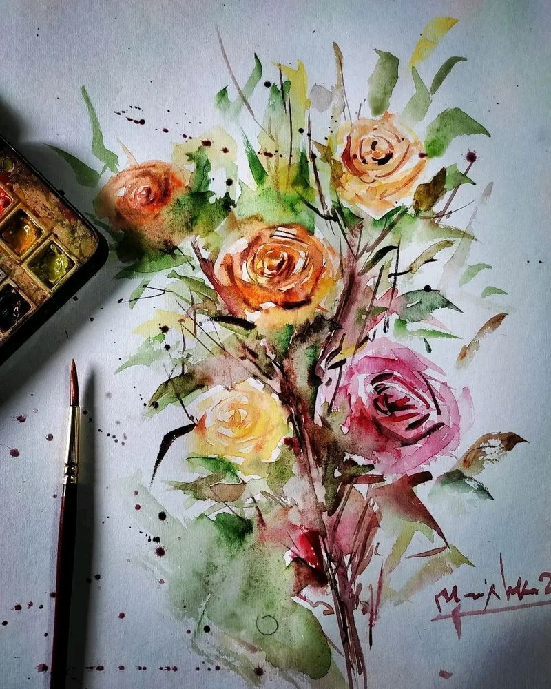 Watercolor on paper