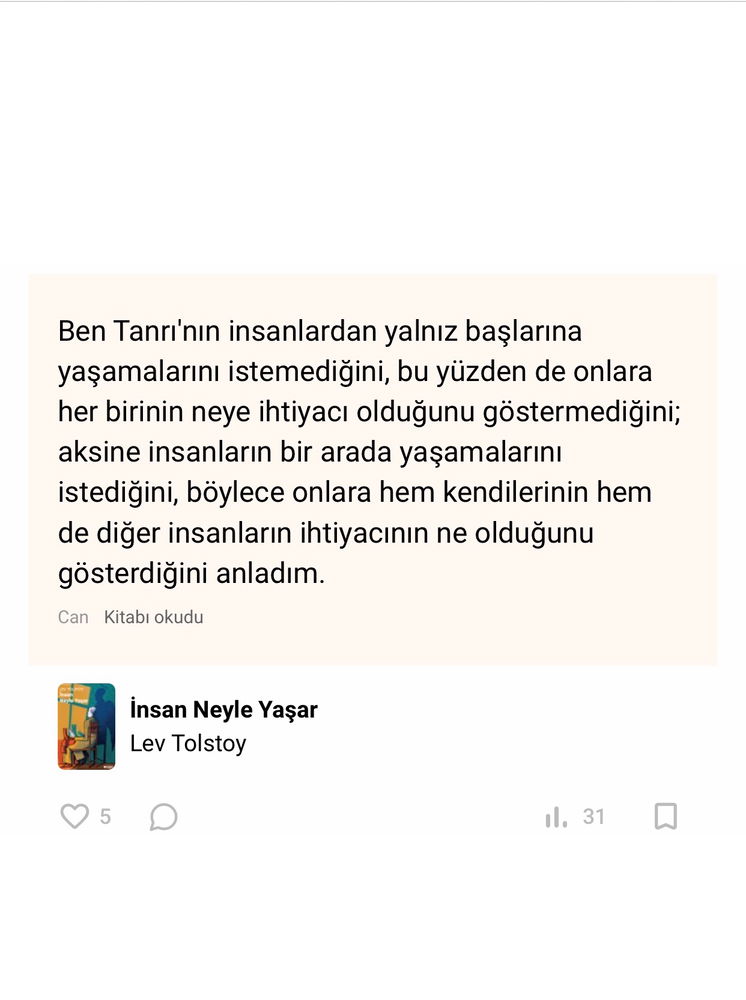 Şimdiyse bir şeyi daha öğrendim;