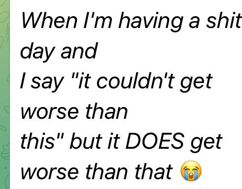 Yeah it happens