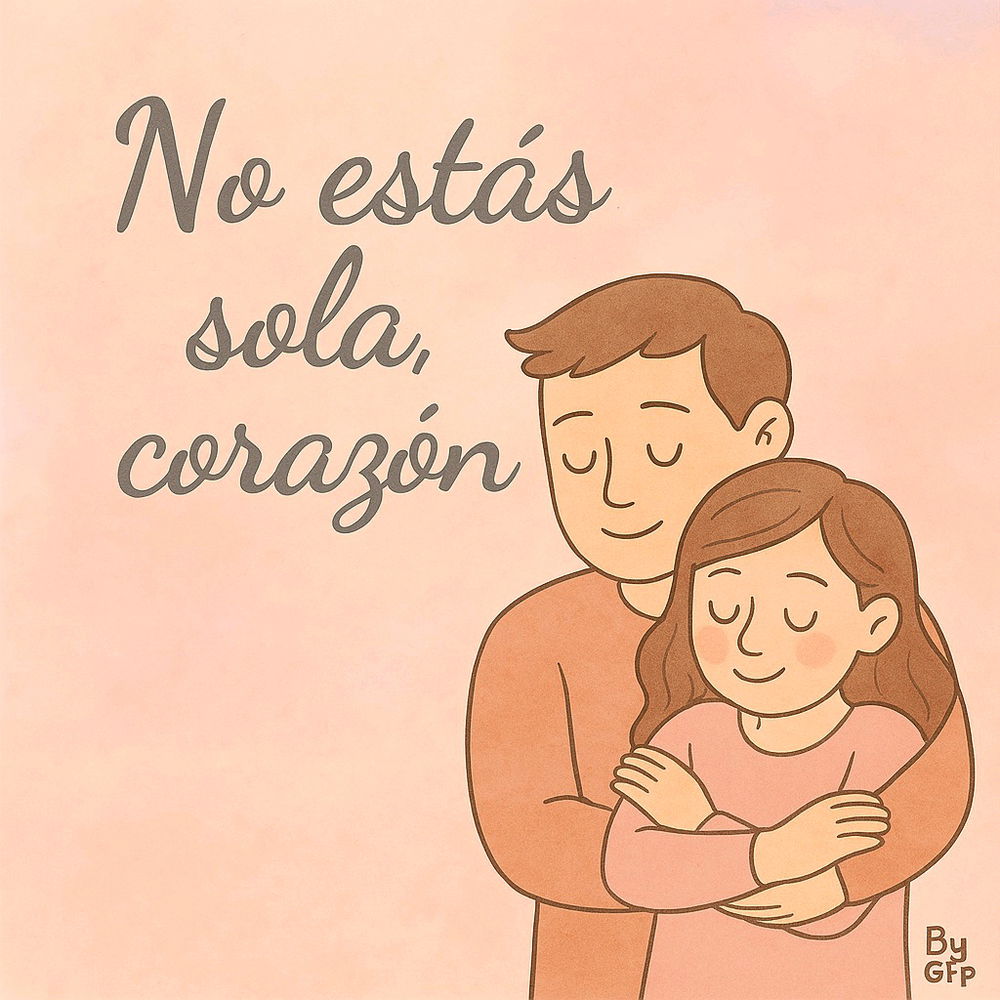 No estás sola, corazón