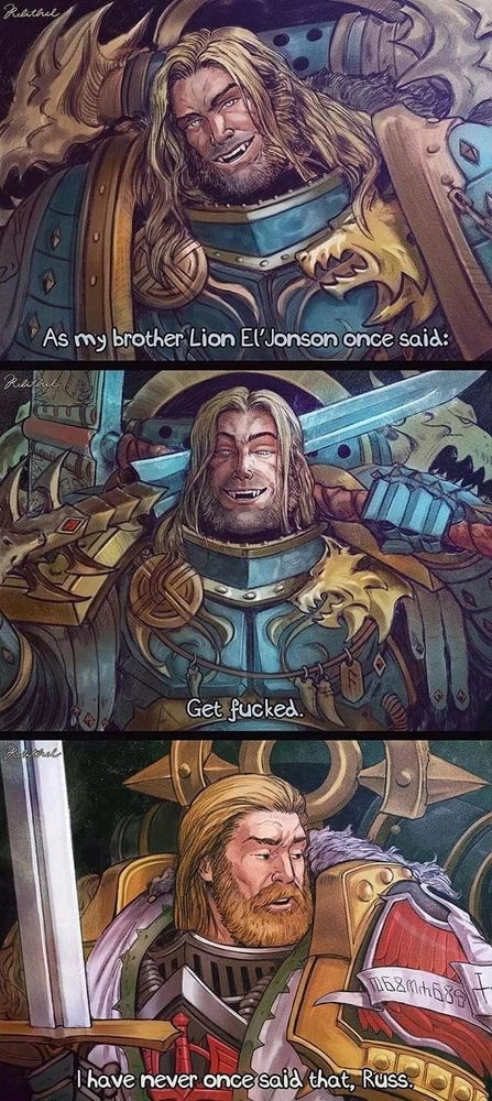 Here is a bit of Primarch content