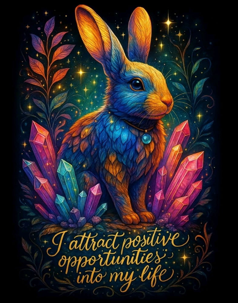 ✨️💠🐰Hop into abundance🐇💠✨️
It's a reminder that you are a 
magnet for positivity and
possibility... 🌿🌈🌠🌟💫