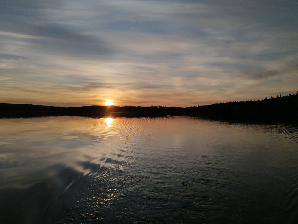 Человек, природа, один.