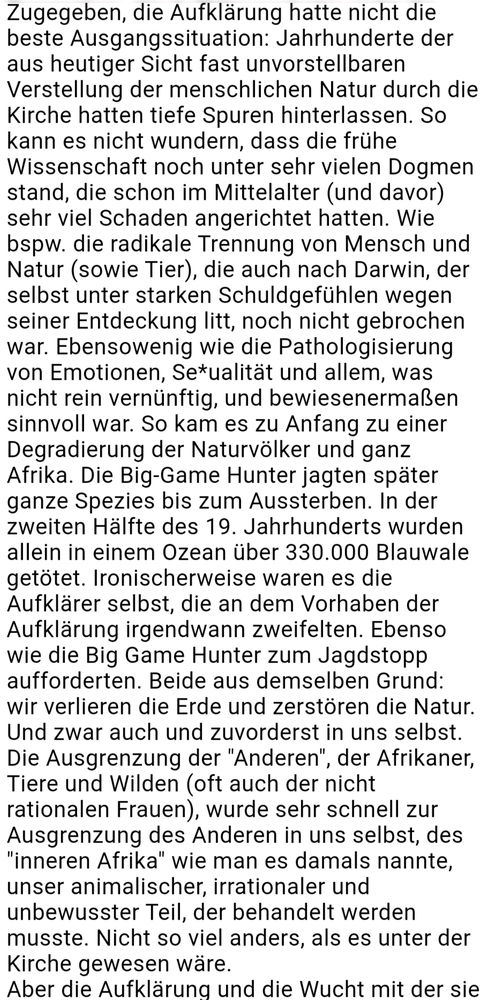 300 Jahre nach der Aufklärung - der vernünftige Mensch?