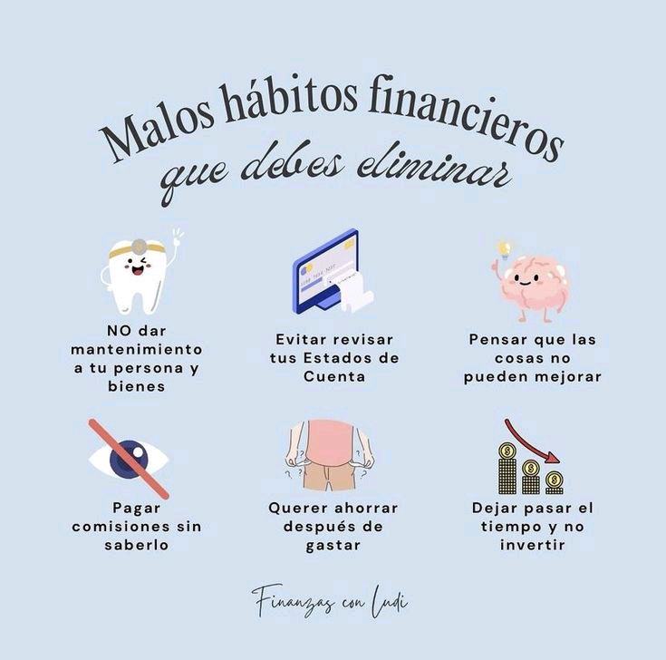 Evita los malos hábitos financieros
