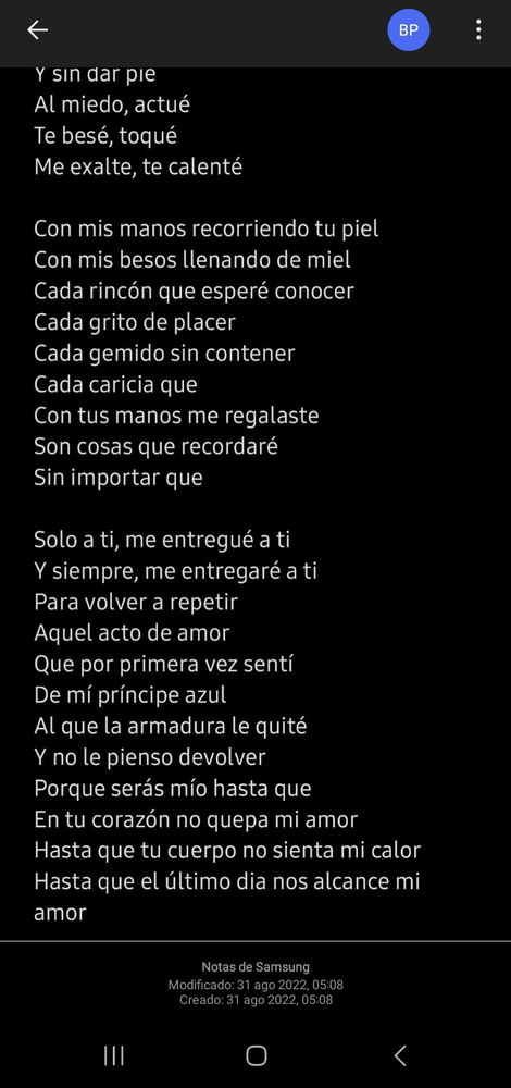 Escribía..