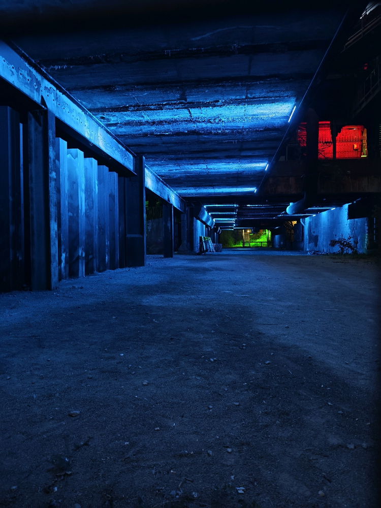 Landschaftspark bei Nacht