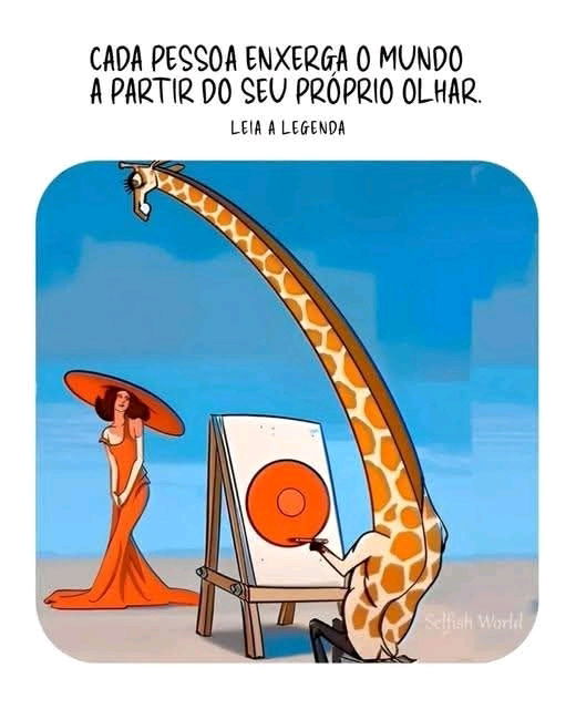Como você olha o que está ao seu redor..