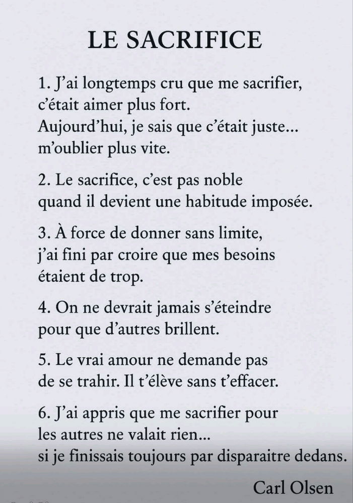Un jour on se réveille et on réalise que l'amour, l'amitié ...c'est pas ça 😔, le déclic ensuite et l'action ...et plus jamais