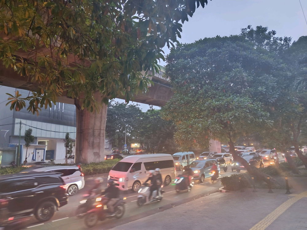 Keindahan Jakarta Sore Hari