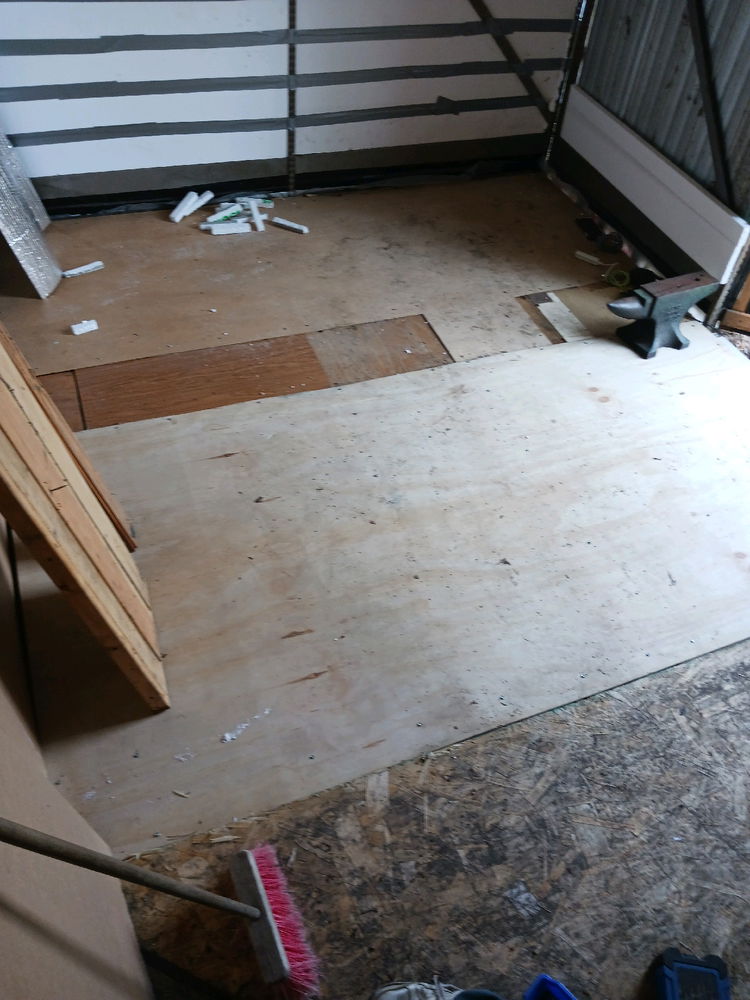 Tiny home has a walkable floor now!