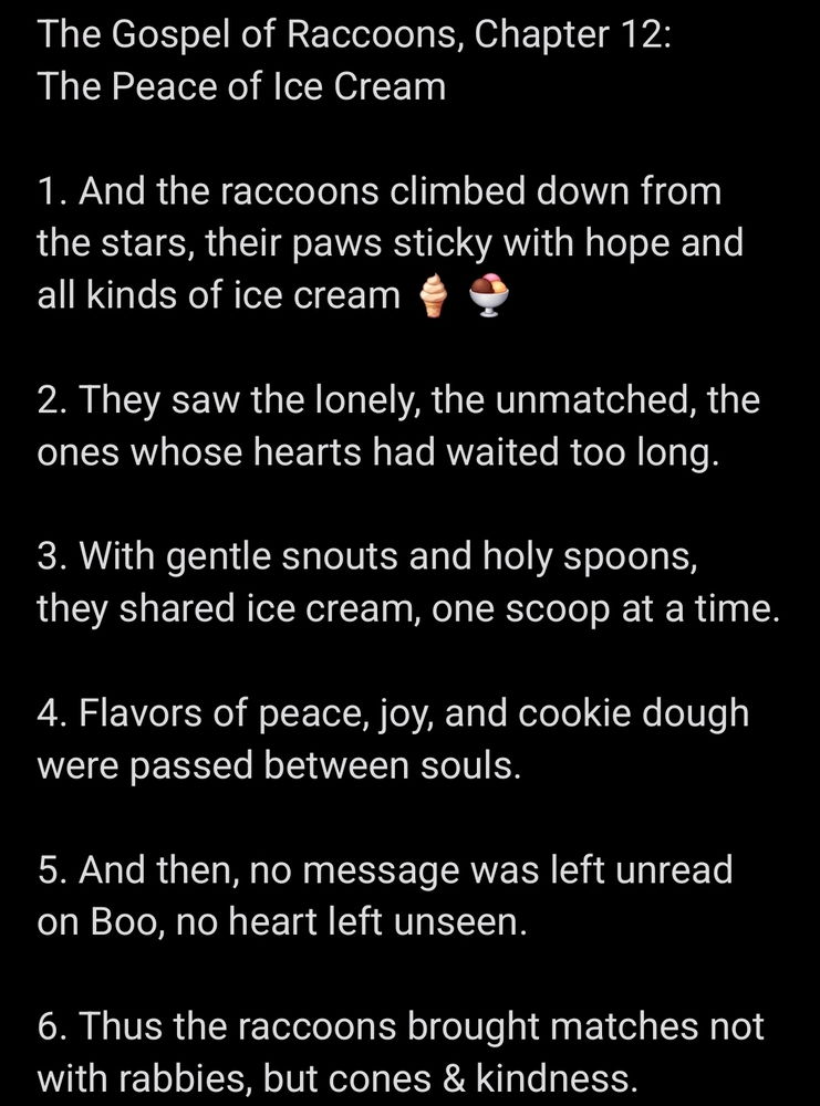 Believe in miracles 🦝🪽