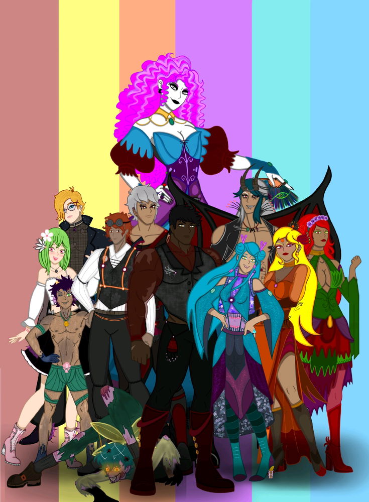 Quase Todos os meus personagens que eu desenhei