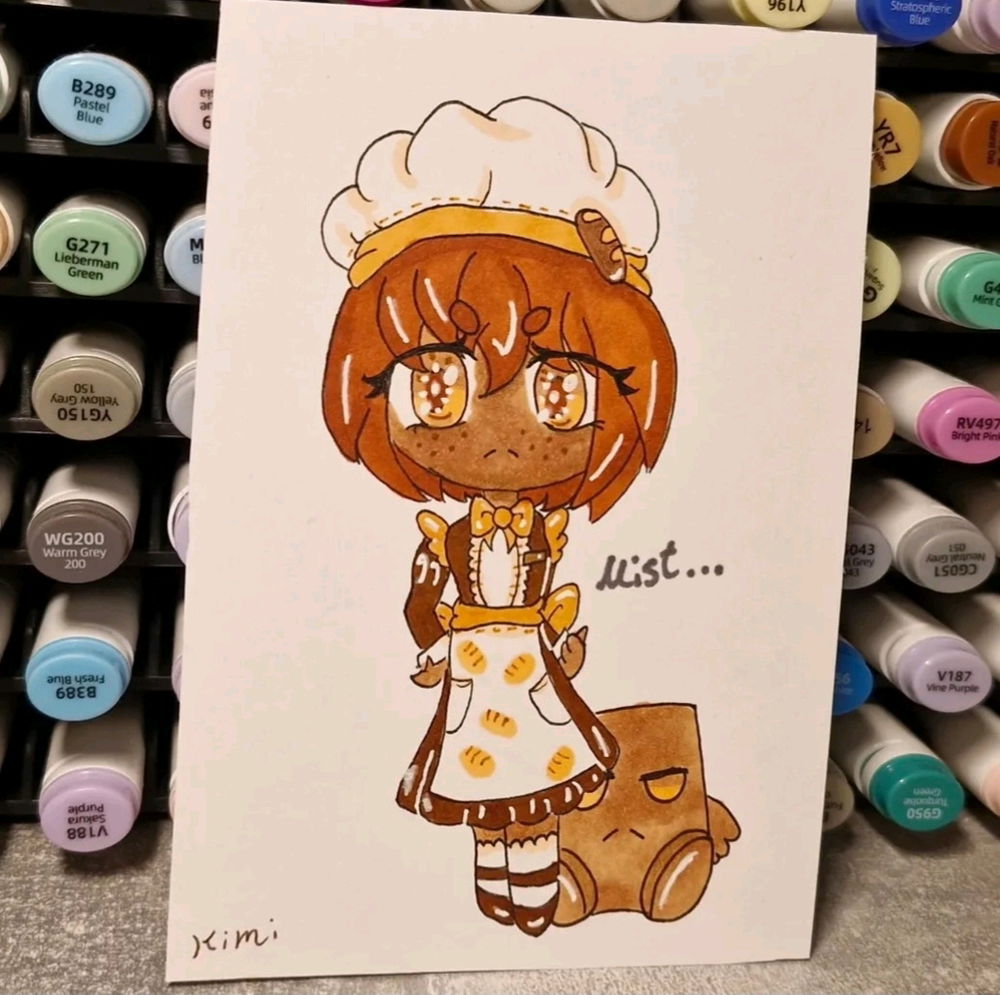 Bernarda das brot 🍞 
Eine fanart zu bernd das brot als anime girl :3