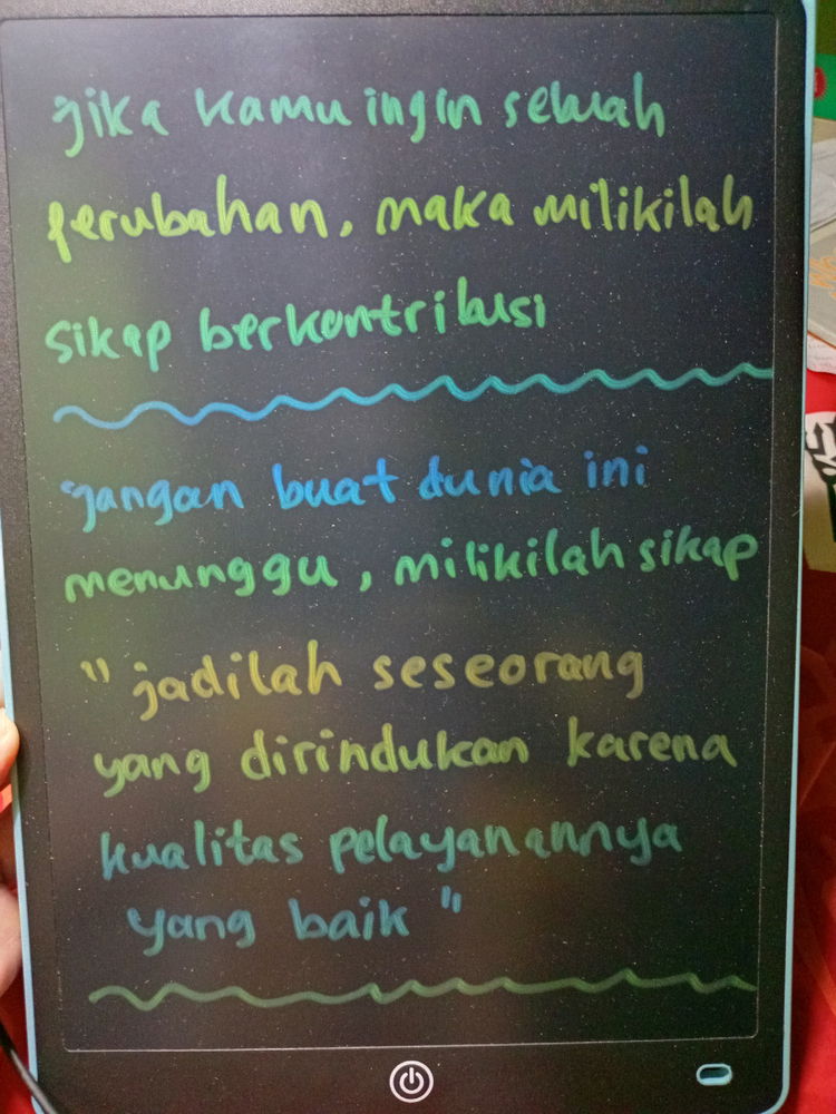 Jangan buat dunia ini menunggu apa yang kamu kerjakan