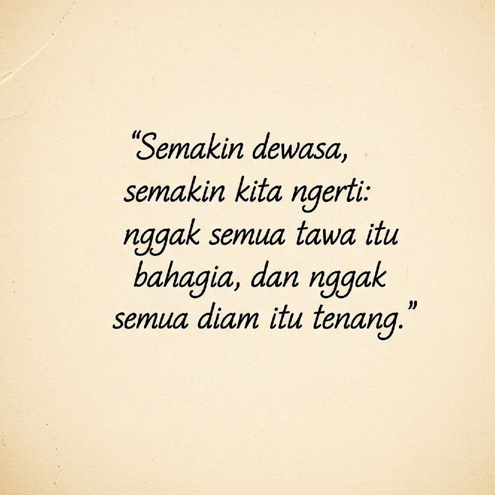 Diam yang menyimpan cerita