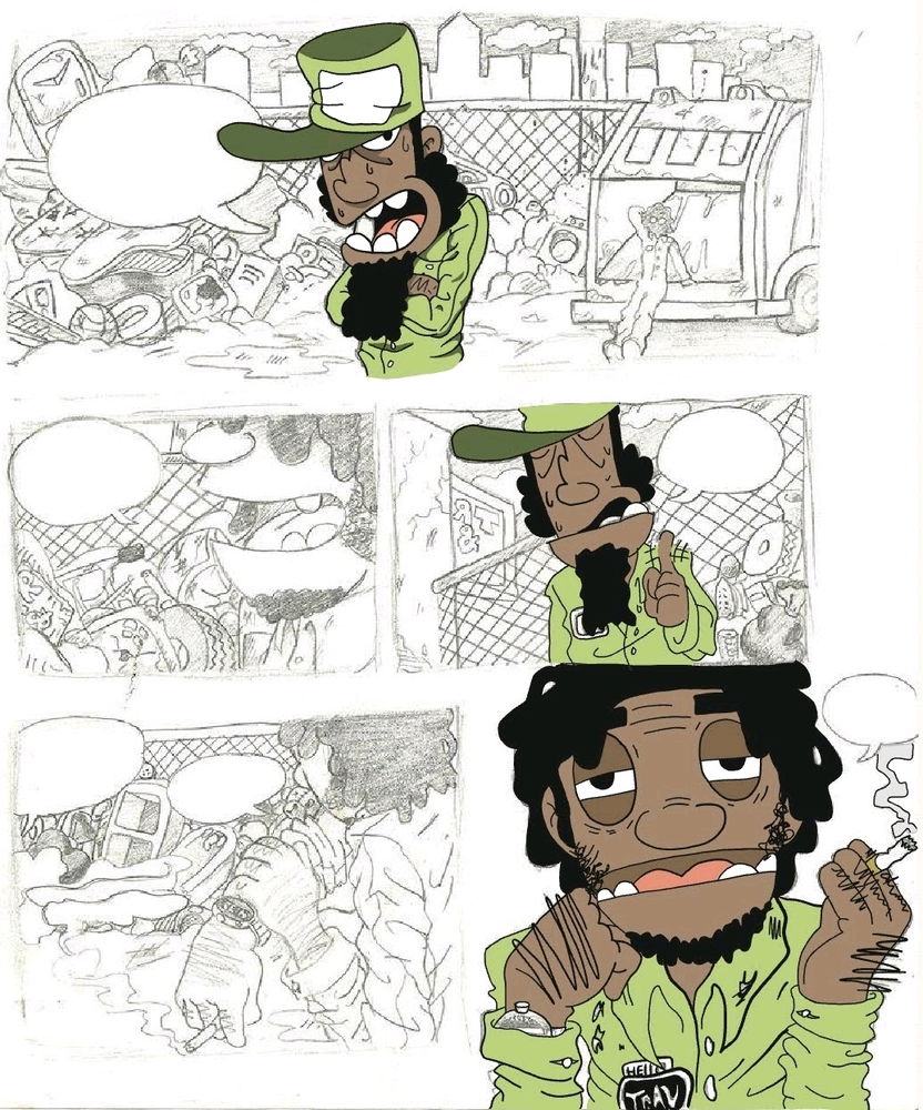 Working on my own manga