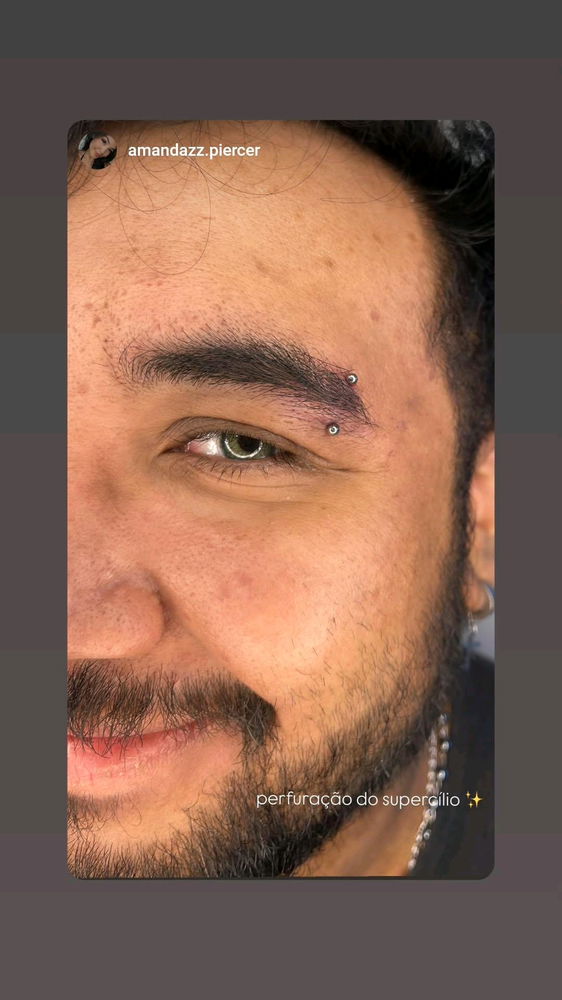 Botei o meu primeiro piercing