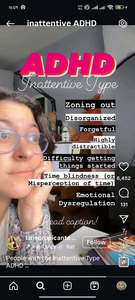 Neurodivergent : ADHD Inattentive (Attention Deficit Disorder