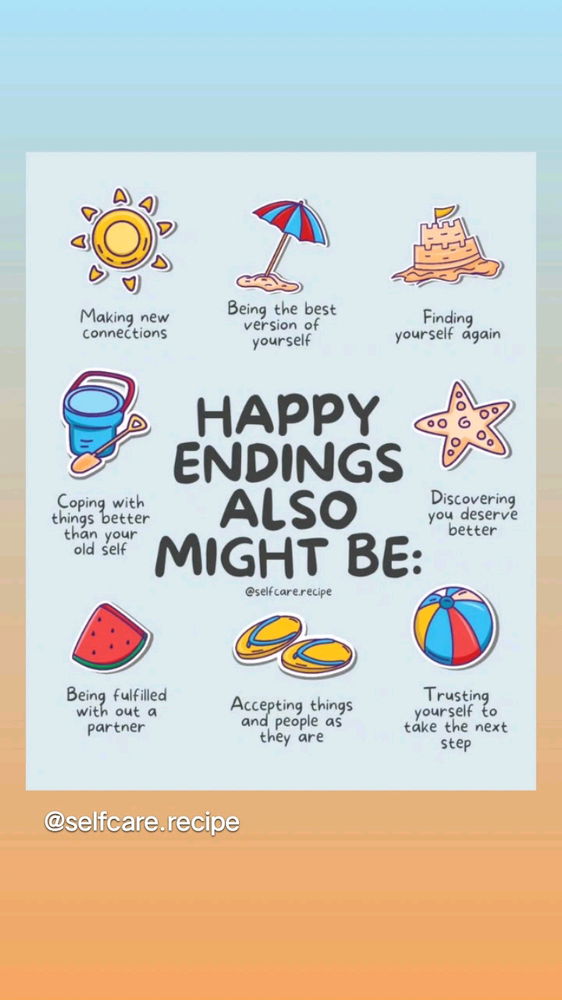 Happy endings come in so many forms - growth, self-love and new beginnings. ✨🙏💜