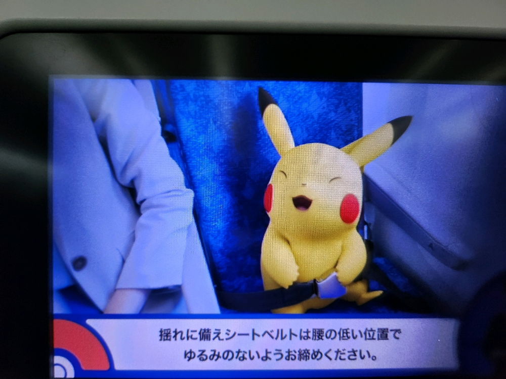Quand pikachu est dans l'avion !!!
