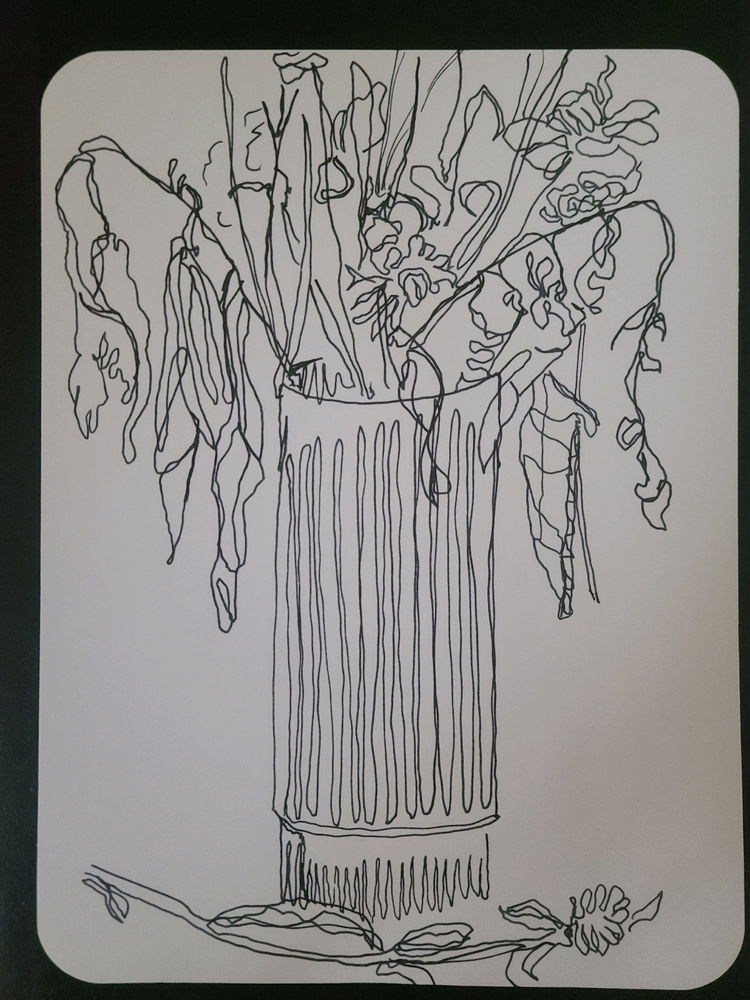 A wilted, drying bouquet
