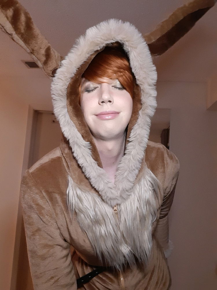 I did a fun Eevee cosplay!