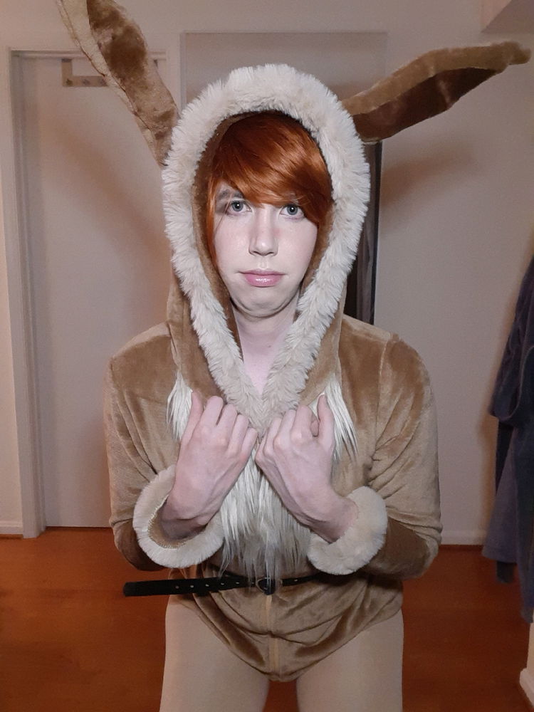 I did a fun Eevee cosplay!