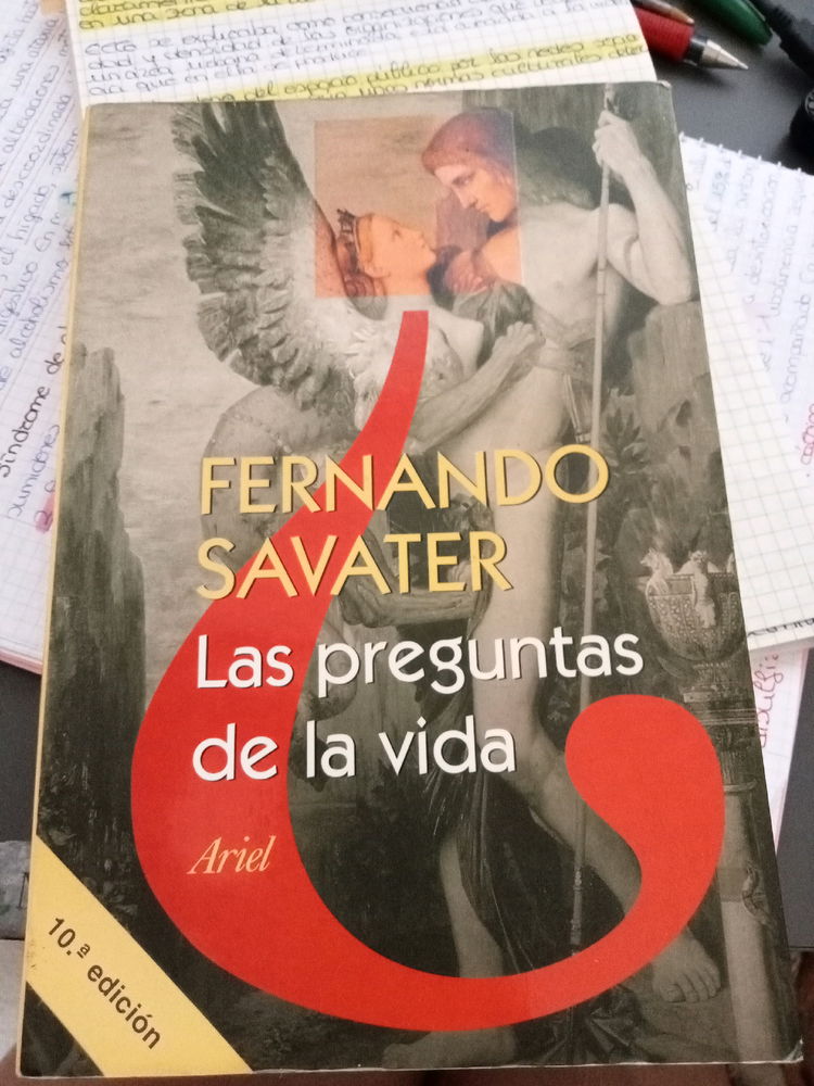 Un buen libro recomendado por una gran persona..."las preguntas de la vida"