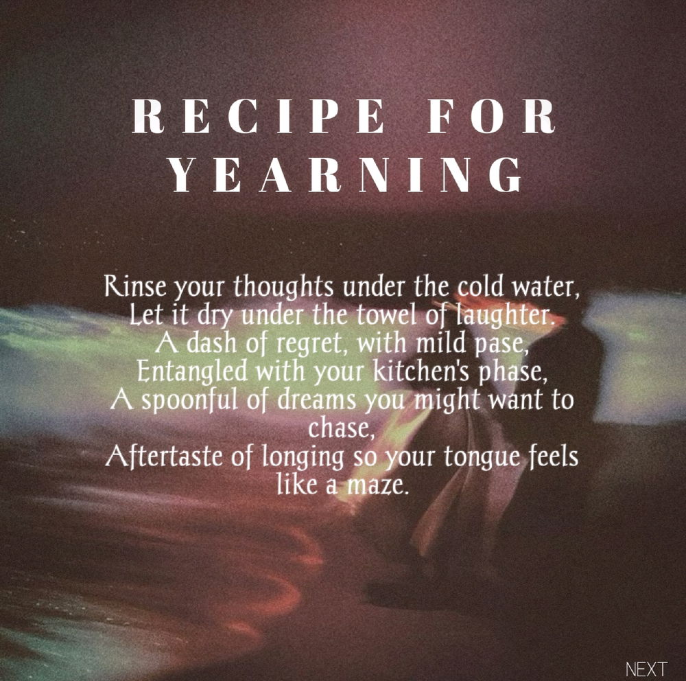 Recipe for yearning