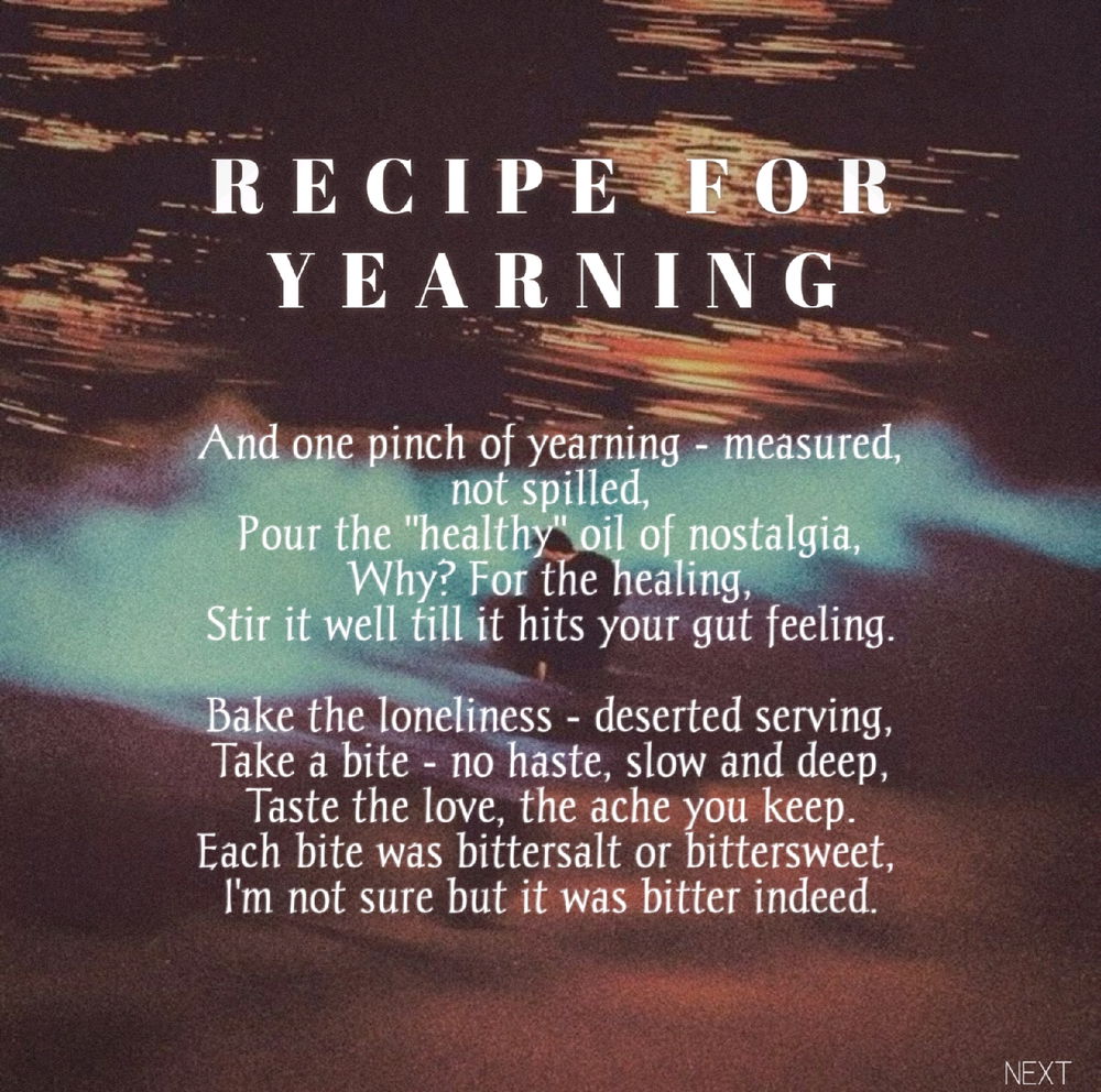 Recipe for yearning
