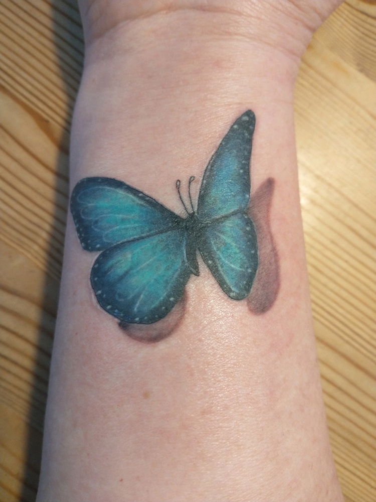 Just when the caterpillar thought her life was over she spread her wings and flew