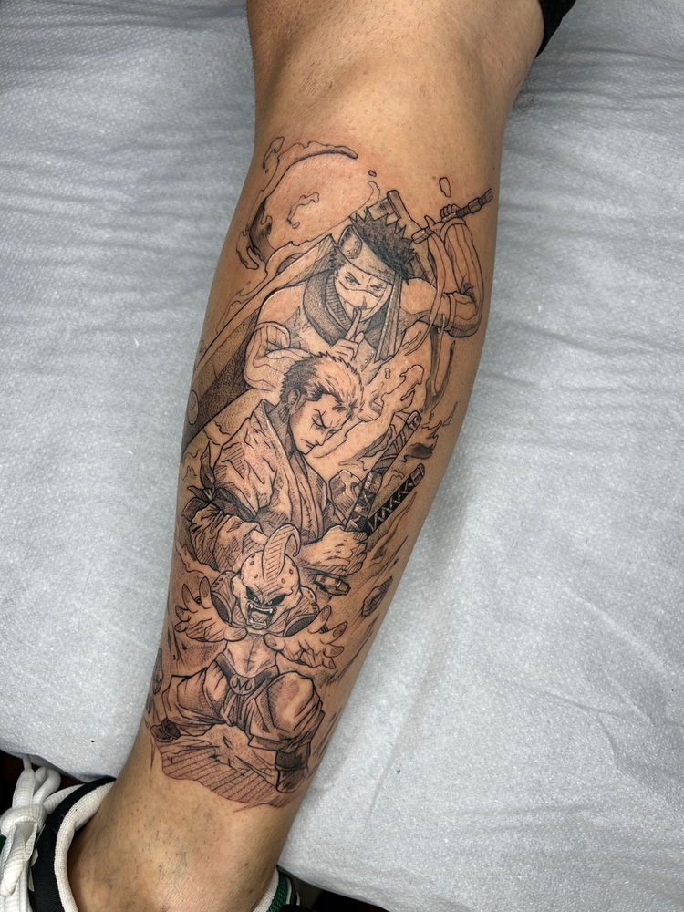 Cansada, mas consegui terminar hoje essa tattoo do meu cliente