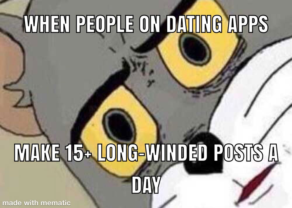 Some of you talk way too much.