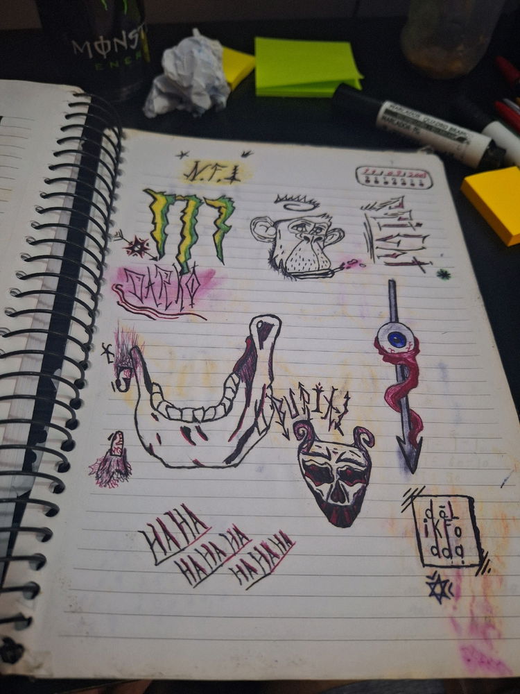 Meu caderno da época do colégio