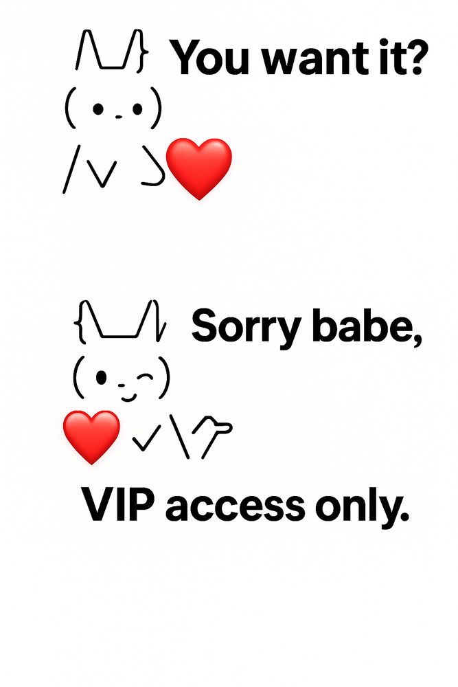 Yeah I got a heart… 💓 
but it’s VIP access only. 💅🤭