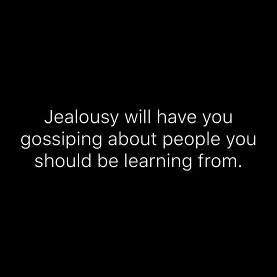 You can't be friends with a person who has jealousy on you.