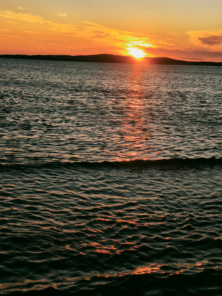 Sunset.