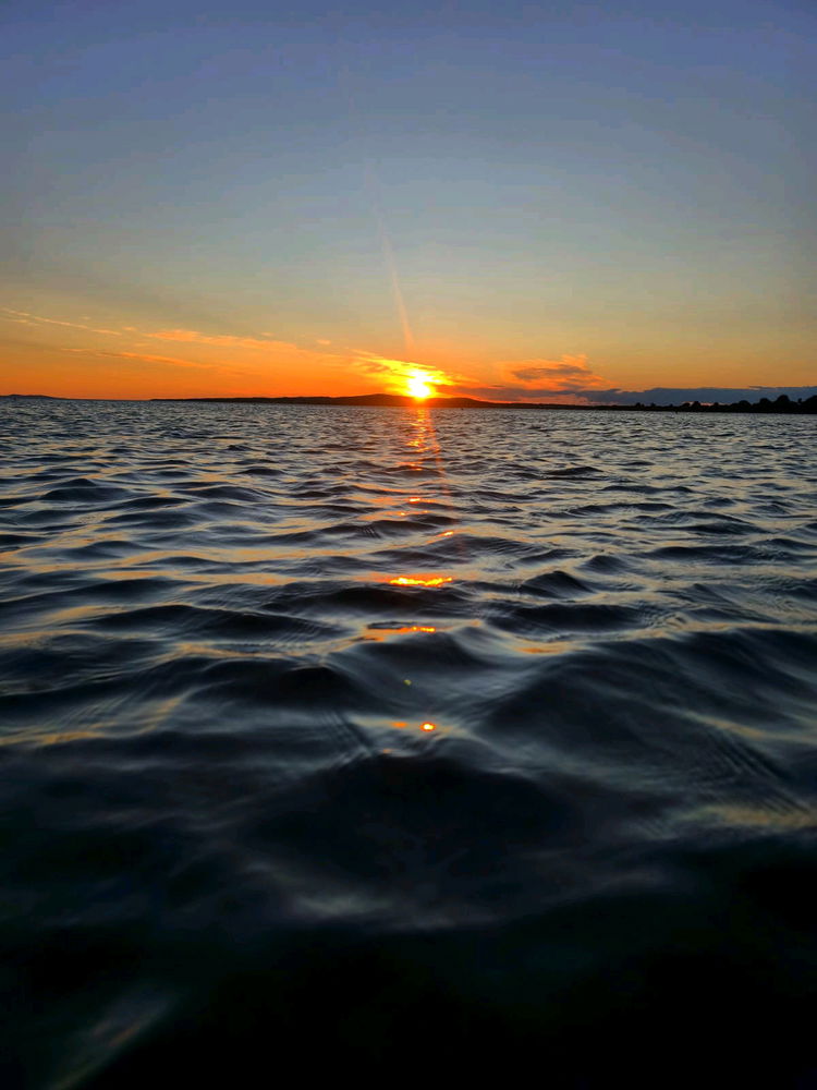Sunset.