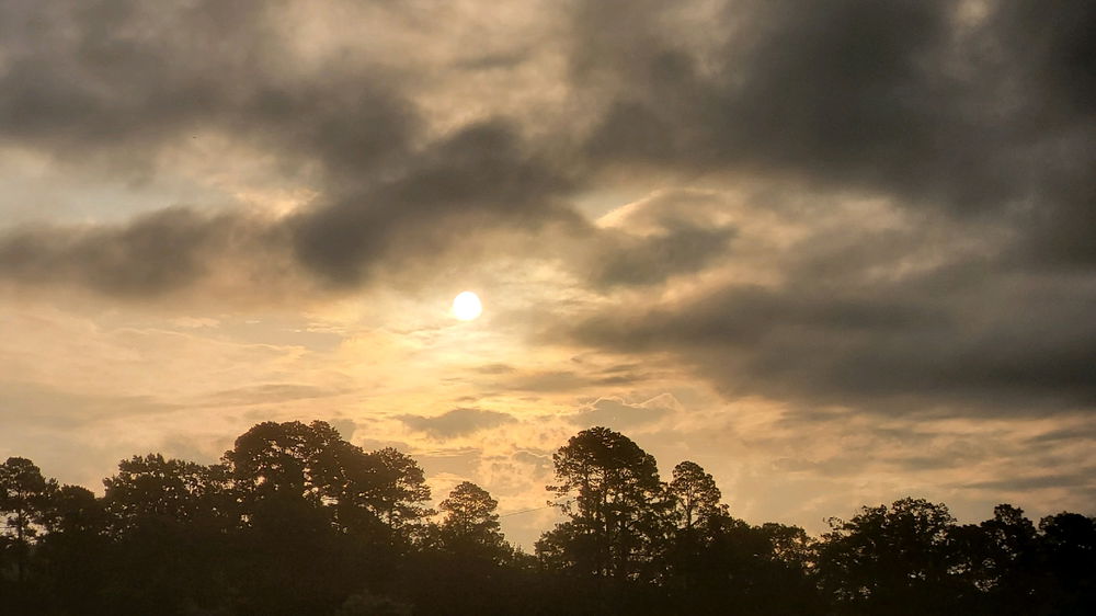 Friday's cloudy sunrise