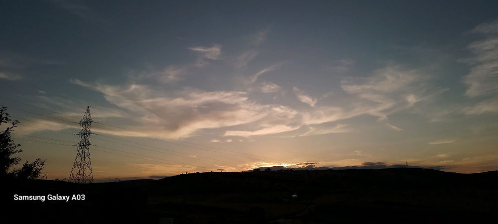 Sunset in the countryside.