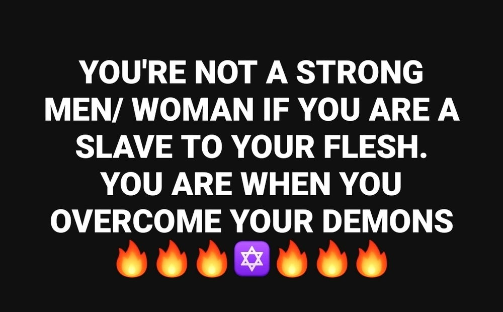 DONT BE WEAK BUT BE STRONG
