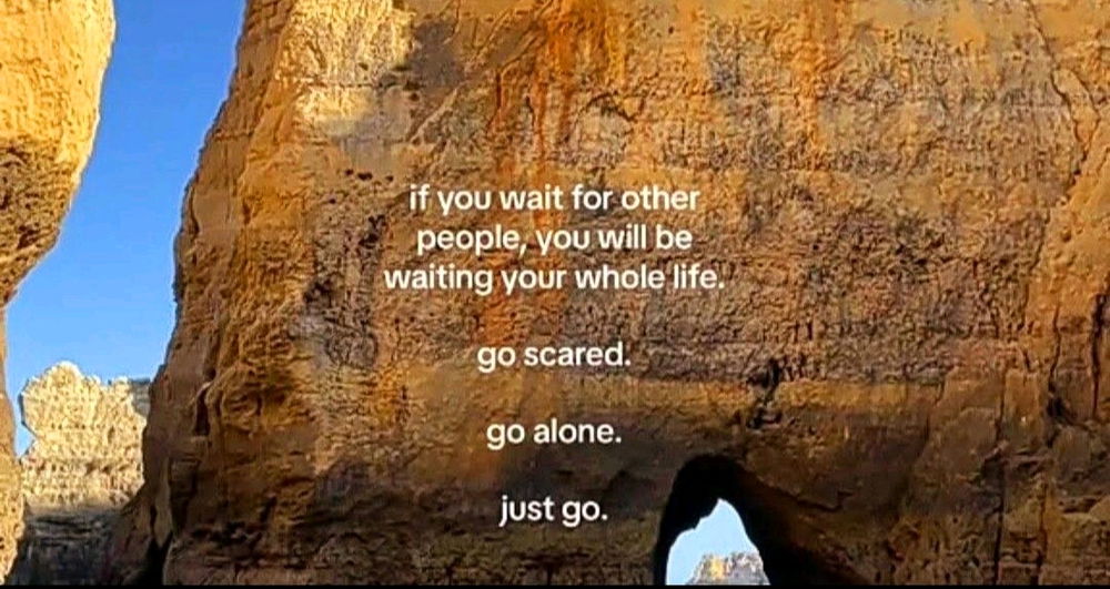 Don't be scared to walk alone
