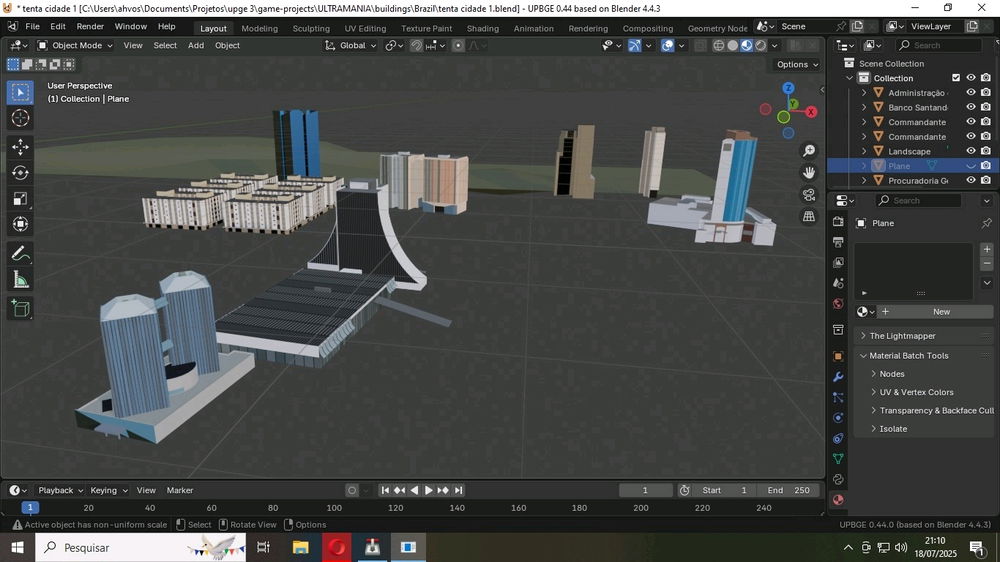 Tentando construir uma pequena maquete virtual...