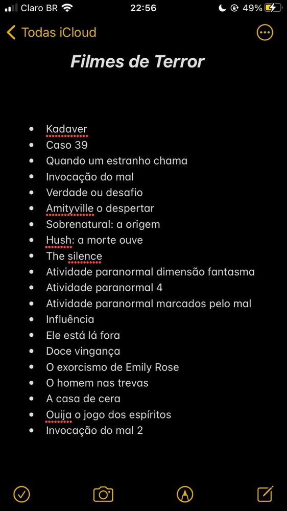 Filmes de terror! 👻