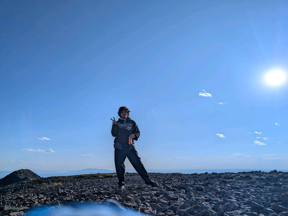 On top a mountain